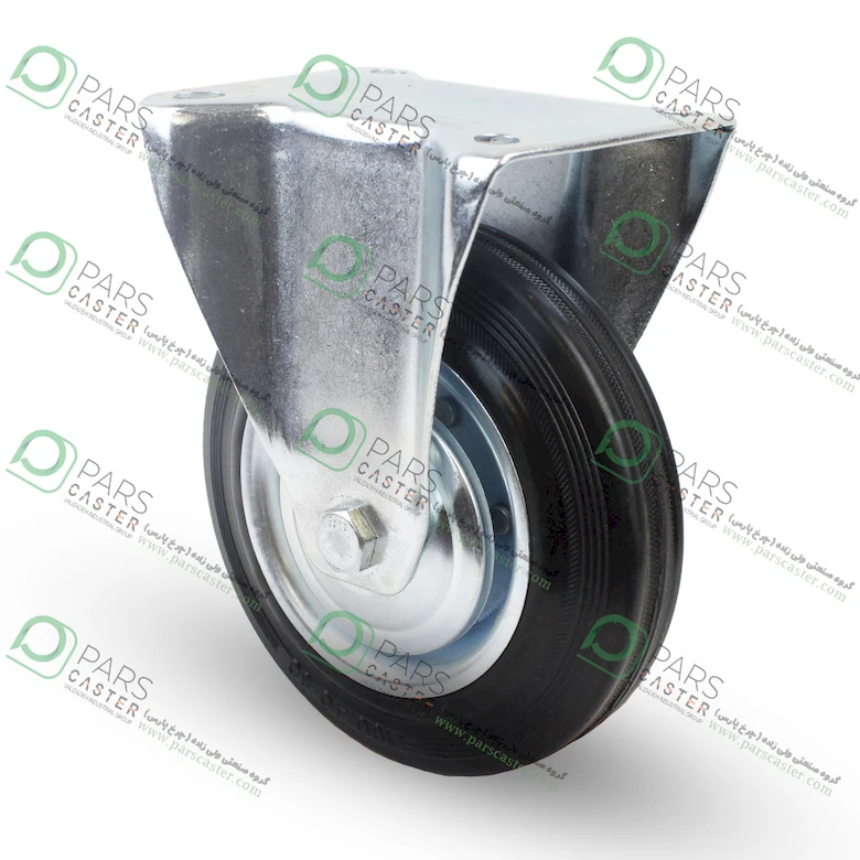 چرخ مشکی ورقی ثابت