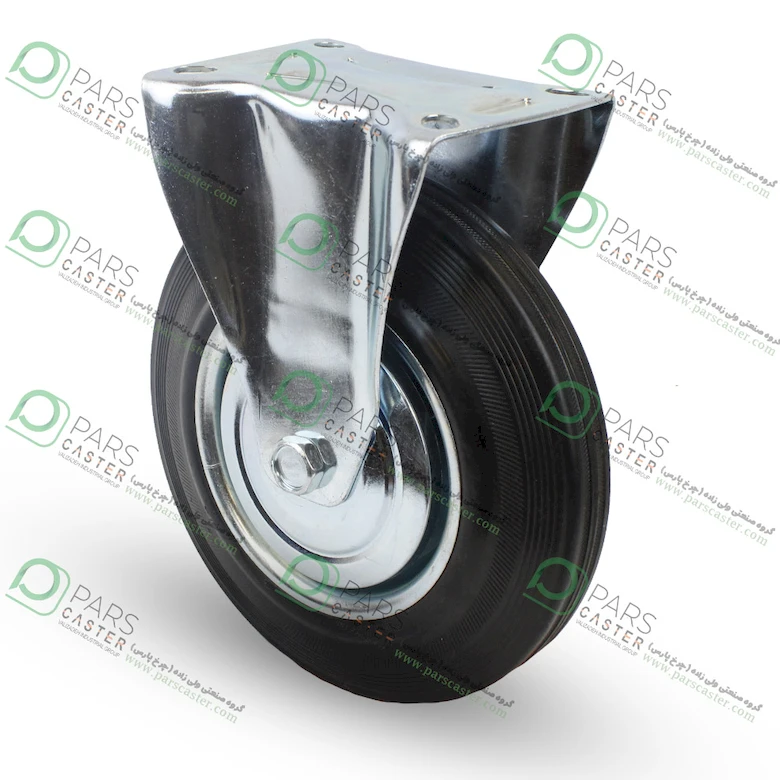 چرخ مشکی ورقی ثابت