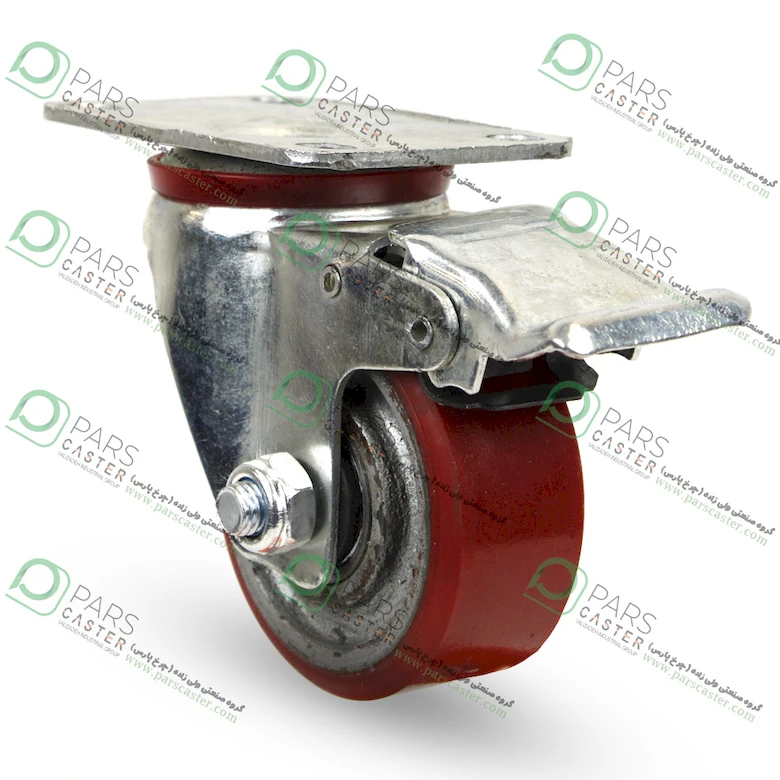 چرخ پلی اورتان رینگ چدن کفی ترمزدار