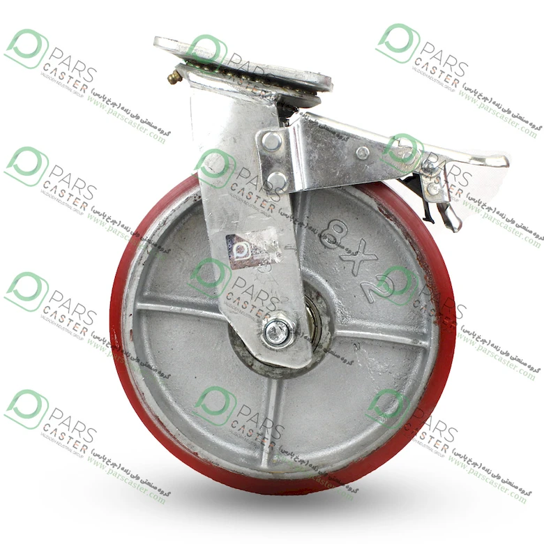 چرخ پلی اورتان رینگ چدن کفی ترمزدار