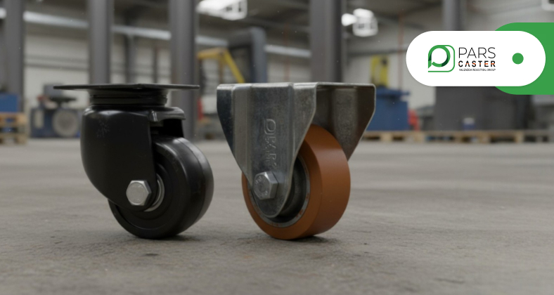 چرخ صنعتی ثابت و چرخ گردان