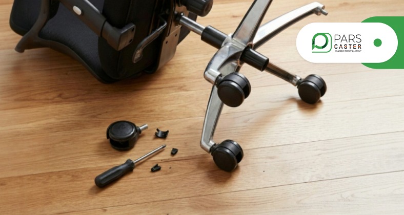 تعویض چرخ صندلی اداری